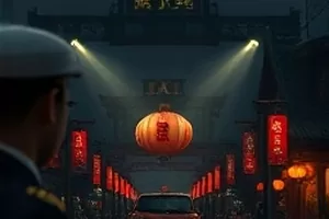《玻璃温室》透过玻璃的绿植与课桌